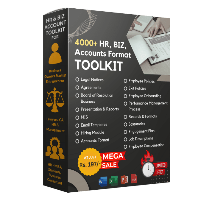 4000+ HR, BIZ, ACCOUNTS FORMAT TOOLKIT